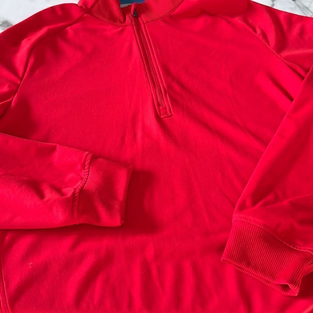 Adidas 1/4 Zip Poly Blend Pullover Sz. M